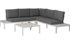 Brico Exotan Loungeset La Vida - Aluminium - Wit - 63X245X245- Loungesets