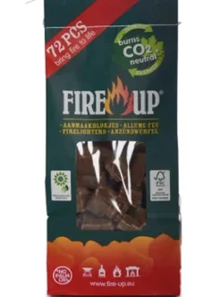 Brico Fire-Up Aanmaakblokjes – 72 Stuks- Houtskool En Briketten
