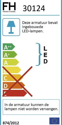 Badkamerverlichting|Brico Fischer & Honsel Spiegellamp Led Baabe 9W Tube