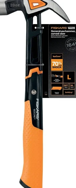 Hamers|Brico Fiskars Klauwhamer Isocore L Gebogen