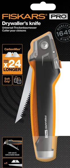 Messen|Brico Fiskars Pro Gipsplaatmes Carbonmax