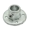 Brico Flexfit Voetplaat Gegalvaniseerd Rond Diam. 28 Mm- Steigerbuizen