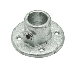 Brico Flexfit Voetplaat Gegalvaniseerd Rond Diam. 28 Mm- Steigerbuizen