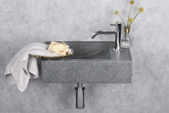 Toiletfonteinen|Brico Fonteinset Cheops Natuursteen Wasbak 40 X 23 X 11 Cm