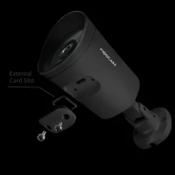 Brico Foscam G4P-B Outdoorcamera 4 Mp Super Hd Videokwaliteit Uitstekend Nachtzicht Zwart- Beveiligingscamera