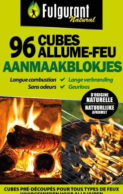 Brico Fulgurant Aanmaakblokjes Ecologisch 84 Stuks- Houtskool En Briketten