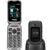 Brico Fysic F25 - Eenvoudige Mobiele Klaptelefoon Voor Senioren Met Sos Noodknop, Zwart- Kluizen