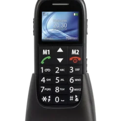 Brico Fysic Fm-7500 Mobiele Telefoon Voor Senioren Met Noodknop, Zwart- Kluizen