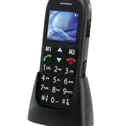 Brico Fysic Fm-7500 Mobiele Telefoon Voor Senioren Met Noodknop, Zwart- Kluizen