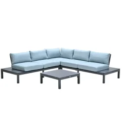 Brico Garden Impressions Lena Loungeset 4-Delig - Mint Grijs- Loungesets