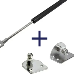 Brico Gasveer Zwart - 950Mm - 700N - Inclusief Bevestigingen- Hoek- & Ankerwerk