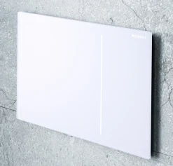 Bedieningspanelen|Brico Geberit Bedieningspaneel Sigma 70 Voor Up320, Up720, Up300 En Up700 Inbouwreservoirs| 24X15,8Cm Wit Glas