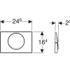 Bedieningspanelen|Brico Geberit Bedieningspaneel Mambo Voor Up320 Inbouwreservoirs| 246X164X25Mm Rvs