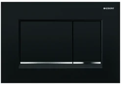Bedieningspanelen|Brico Geberit Bedieningspaneel Sigma 30 Voor Up320, Up720, Up300 En Up700 Inbouwreservoirs| 246X164Mm Glanzend Zwart/Chroom