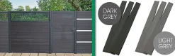 Tuinhout|Brico Giardino Lucca Wpc Planken Licht Grijs 3 Stuks