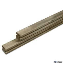 Brico Gleufpaal Vuren Bruin 7X7X240Cm- Tuinpalen