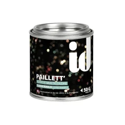 Brico Glitters Additief Paillett' Multicolor 50Gr- Decoratieve Verf