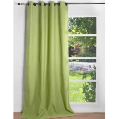 Brico Gordijn Verduisterend Helsinki Ringen Groen 140X260Cm- Gordijnen
