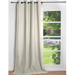 Brico Gordijn Verduisterend Helsinki Ringen Ecru 140X260Cm- Gordijnen