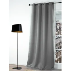 Brico Gordijn Verduisterend Licht Grijs 140X180Cm- Gordijnen