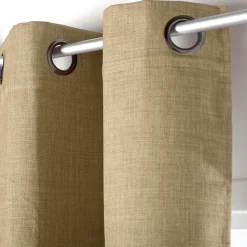 Brico Gordijn Verduisterend Thermisch Bella Ringen Beige 140 X 260 Cm- Gordijnen
