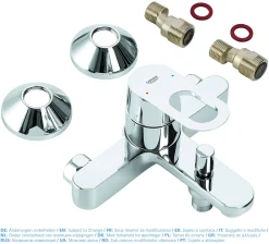 Badkranen|Brico Grohe Badmengkraan Startloop Chroom
