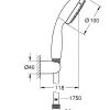 Douchesets|Brico Grohe Doucheset 1 Straal Vitalio Start 100 Chroom