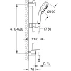 Douchesets|Brico Grohe Doucheset Vitalio Comfort 100Mm 4 Stralen Chroom