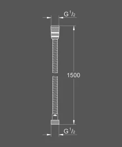 Doucheslangen|Brico Grohe Doucheslang Movario Metaal 150Cm Chroom