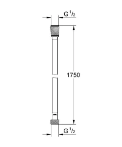 Doucheslangen|Brico Grohe Doucheslang Silverflex Twistvrij 1750Mm Goud/Cool Sunrise