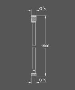 Doucheslangen|Brico Grohe Doucheslang Vitalioflex Silver 150Cm Chroom