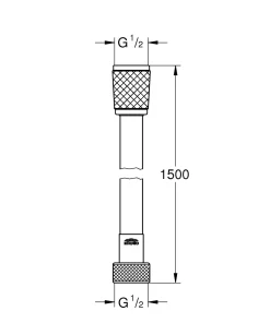 Doucheslangen|Brico Grohe Doucheslang Vitalioflex Trend 150Cm Chroom