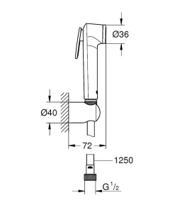 Douchekop|Brico Grohe Handdouche Vitalio Trigger Spray Chroom