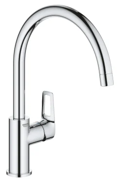 Keukenkranen|Brico Grohe Keukenmengkraan Start Loop Chroom