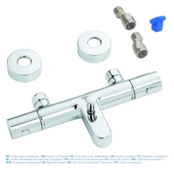 Badkranen|Brico Grohe Thermostatische Badmengkraan Joy Chroom