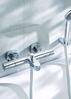 Badkranen|Brico Grohe Thermostatische Badmengkraan Joy Chroom