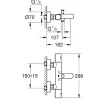 Badkranen|Brico Grohe Thermostatische Badmengkraan Precision Get Chroom