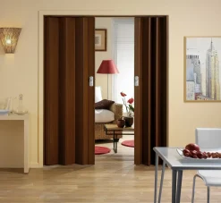 Brico Grosfillex Vouwdeur Spacy Palissander 205X84Cm- Schuifdeuren