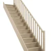 Brico Handystairs Gesloten Rechte Trap "Vega80" - 280 Cm Hoog - 13 Grenen Treden - Met Leuning- Zoldertrappen