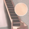 Brico Handystairs Open Kwartslagtrap "Vega80" - Links - 280 Cm Hoog - 13 Beuken Treden - Zonder Leuning- Zoldertrappen