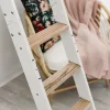 Brico Handystairs Uitschuifbare Steektrap Max6 - H=152 Cm - Beukenhout - Wit- Zoldertrappen