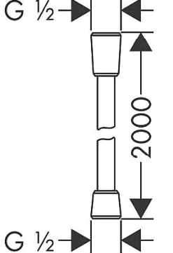 Doucheslangen|Brico Hansgrohe Doucheslang Isiflex 200Cm Chroom