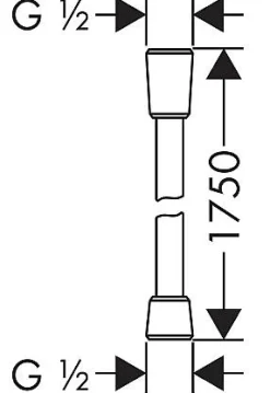 Doucheslangen|Brico Hansgrohe Doucheslang Isiflex 175Cm Chroom