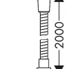 Doucheslangen|Brico Hansgrohe Doucheslang Metaflex Pvc Wit 200Cm