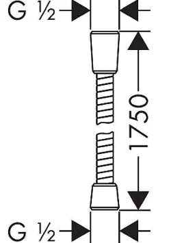 Doucheslangen|Brico Hansgrohe Doucheslang Sensoflex Rvs 175Cm Chroom