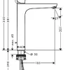Wastafelkranen|Brico Hansgrohe Wastafelmengkraan Logis E Xl Chroom