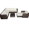 Brico Happy Garden Buitenmeubelsets Cargese - Bruin - Geweven Hars- Loungesets