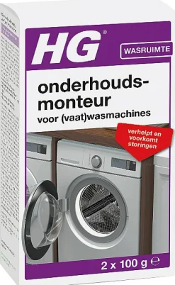 Schoonmaakmiddelen|Brico Hg Was- En Vaatwasmachine Reiniger En Ontkalker 200Gr