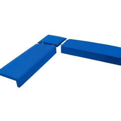Brico Hoekstuk Rubber Rand Opsluitband L-Vormig - 40X40 Cm - Blauw- Opsluitbanden & Boordstenen