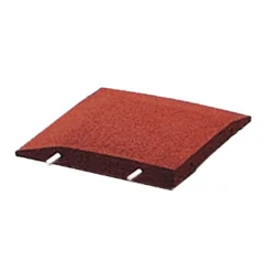 Brico Hoekstuk Rubber Rand Opsluitband L-Vormig - 40X40 Cm - Rood- Opsluitbanden & Boordstenen